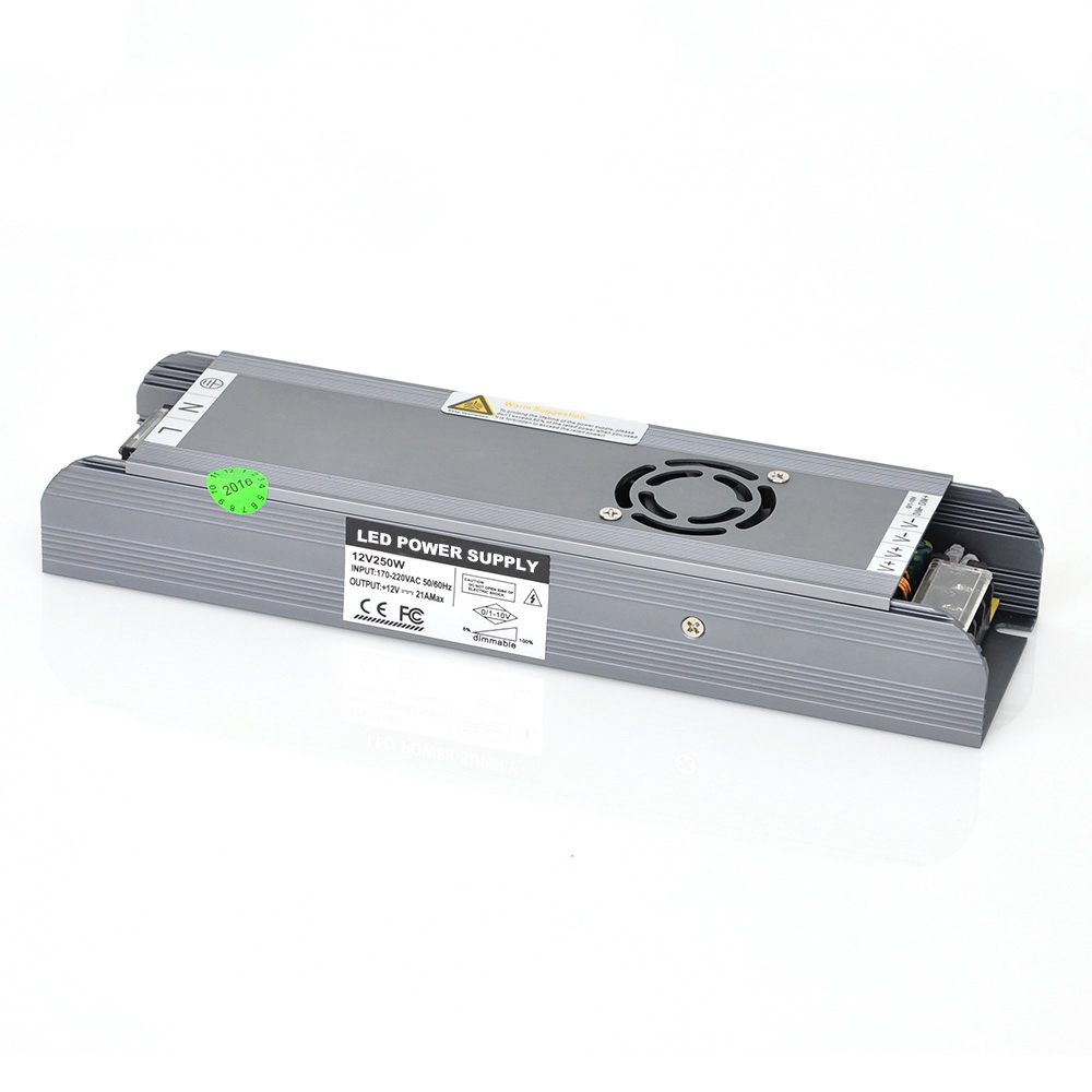 DC12V 250W 20.1A 0-10V LED dimming power supply DC12V 250W 20.1A 0-10V LED dimming power supply